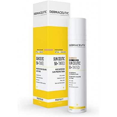 DERMACEUTIC SUN CEUTIC 50+CRÈME SOLAIRE TEINTÉE AGE DÉFENSE UNIVERSAL SHADE 50ML