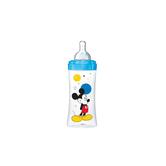 DODIE BIB INI+ 330ML MICKEY BLEU +6 M TET RONDE 3 VIT D3