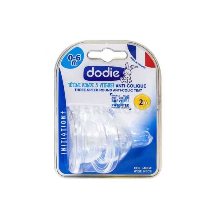 DODIE TETINE RONDE 3 VITESSES ANTI COLIQUE D2 0-6M X2