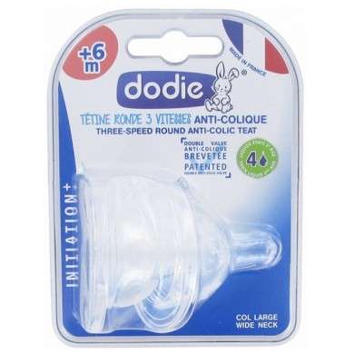 DODIE TETINE INI+ ANTI COLIQUE D4 +6M LIQUIDE EPAIS X2