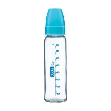DODIE BIBERON COL ETROIT VERRE 240ML BLEU LAGOON