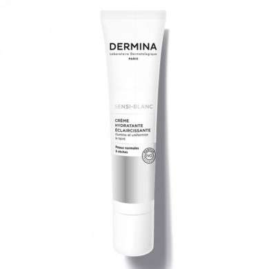 Dermina Sensi-Blanc Creme Hydratante Eclaircissante Peaux Normales A Seches 40ml