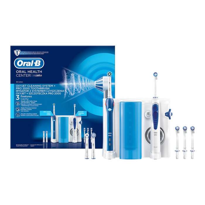 ORAL B HYDROPULSEUR+BROSSE OXYJET PRO 2000