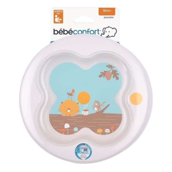 BEBE CONFORT ASSIETTE D'APPRENTISSAGE AVEC COUVERCLE - WOODCAMP