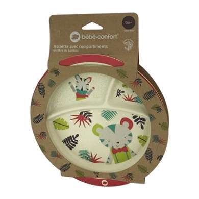 BEBE CONFORT ASSIETTE D’APPRENTISSAGE AVEC COMPARTIMENTS BAMBOO JUNGLE VIBES
