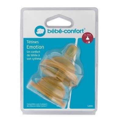 BEBE CONFORT TETINES EMOTION - T3 BOUILLIE (6/24M) - LATEX X2 6968