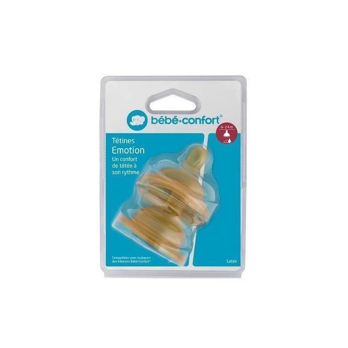 BEBE CONFORT TETINES EMOTION - T3 BOUILLIE (6/24M) - LATEX X2 6968