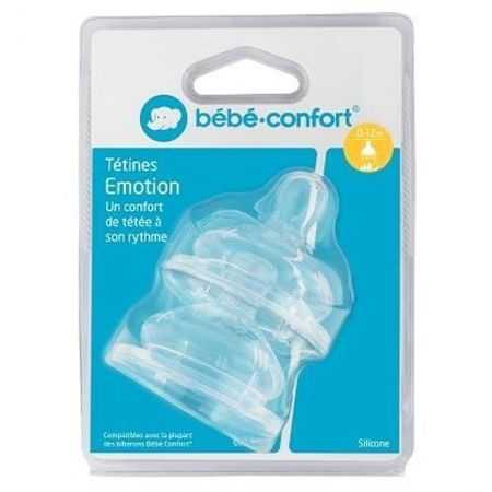 BEBE CONFORT TETINES EMOTION T1 3 VITESSES 0-12M LATEX X2 6944