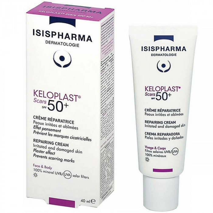 Isispharma KELOPLAST scars (SPF 50+) Crème réparatrice effet pansement