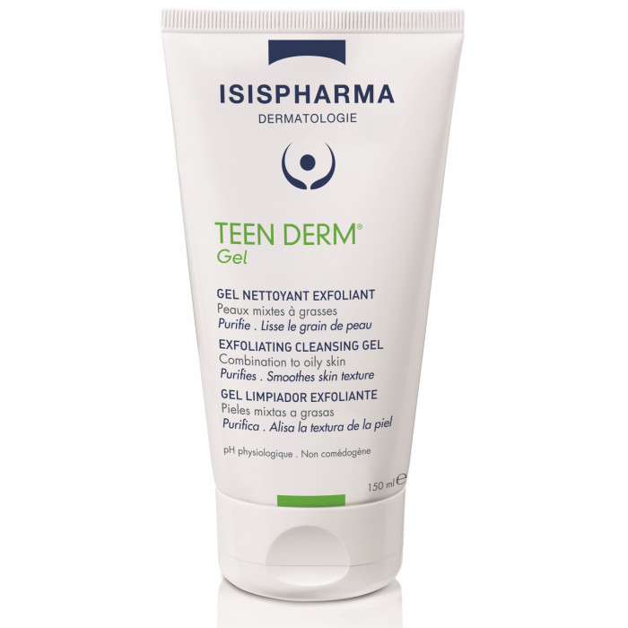 Isispharma Teen Derm Gel Nettoyant Exfoliant 150ml