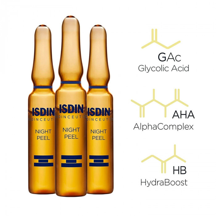 ISDIN Night Peel Exfolant Nuit Peeling 30 Ampoules x 2ml