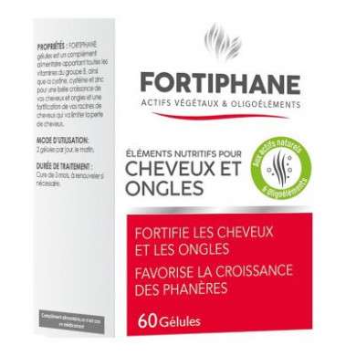 Fortiphane cheveux et ongles 60 gelules