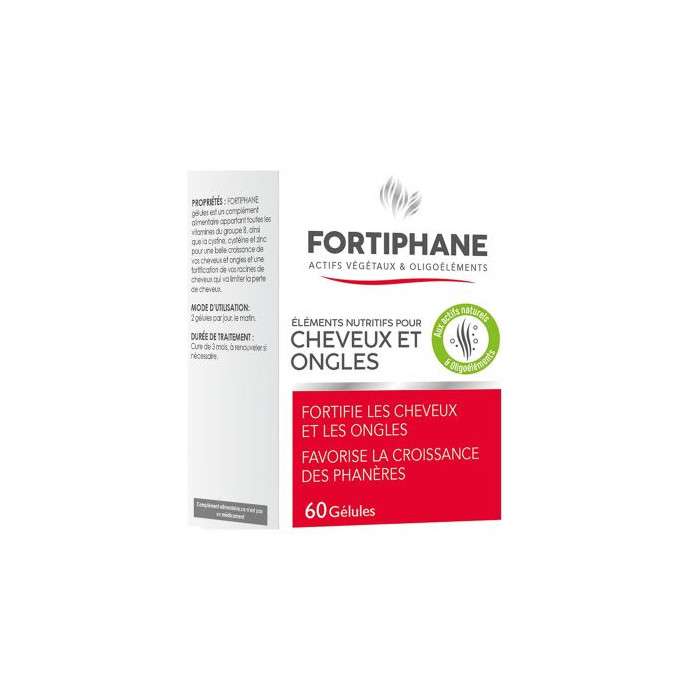 Fortiphane cheveux et ongles 60 gelules