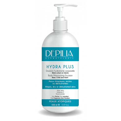 Depilia Hydra plus émulsion hydratante corporelle 500ml
