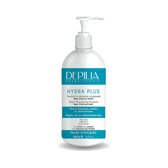 Depilia Hydra plus émulsion hydratante corporelle 500ml