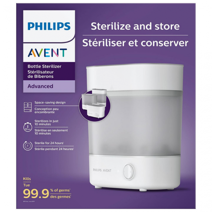 AVENT STERILISATEUR ELECTRIQUE A VAPEUR 3 EN 1
