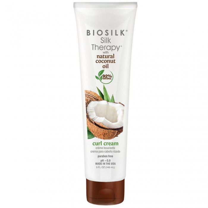 BIOSILK SILK THERAPY ORGANIC COCONUT OIL CURL CREAM