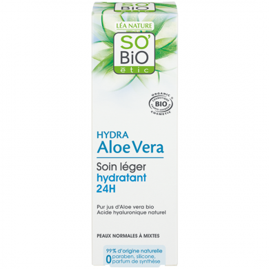 SO BIO Aloe vera creme legere jour hydratante 50ml
