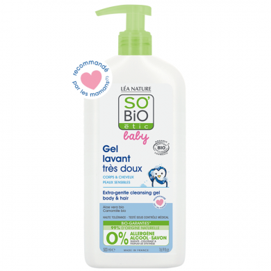 SO BIO baby gel lavant tres doux 500ml