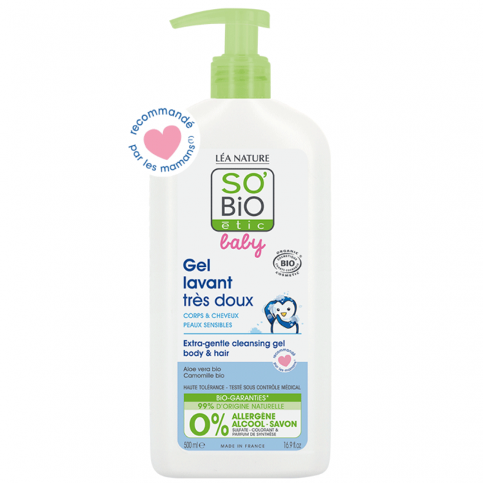 SO BIO baby gel lavant tres doux 500ml