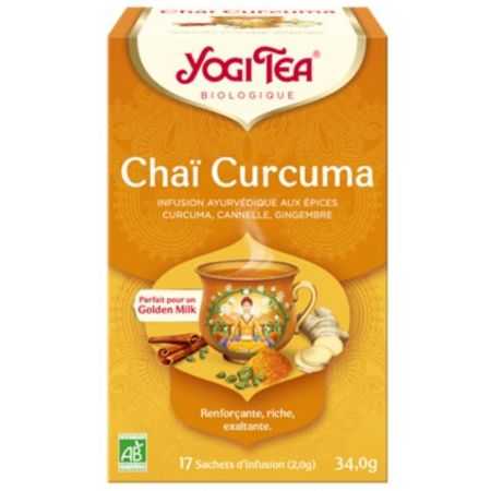 YOGI TEA CHAI CURCUMA  17 SACHETS