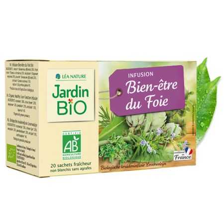 JARDIN BIO INFUSION BIEN ETRE DU FOIE 20 SACHETS 
