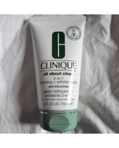CLINIQUE ALL ABOUT CLEAN 2 IN 1 GEL NETTOYANT ET EXFOLIANT 150 ML