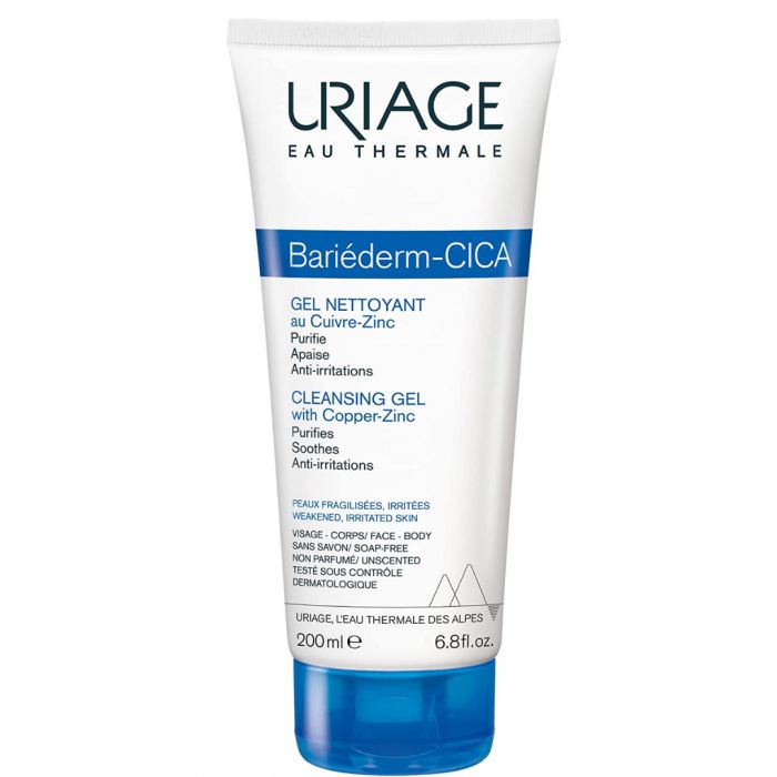URIAGE BARIEDERM CICA-GEL NETTOYANT AU CU-ZN 200 ML