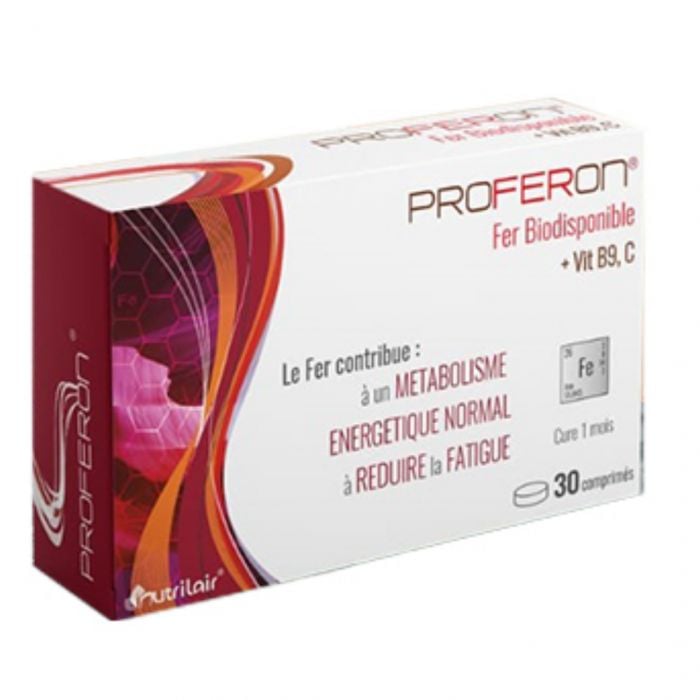 PROFERON FER BIODISPONIBLE ACIDE FOLIQUE, VITAMINE C 60 COMPRIMÉS