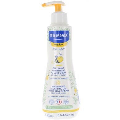 Mustela Bébé Gel Lavant Surgras Cold Cream Peau Sèche Pompe 300ml