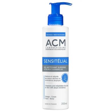 ACM SENSITELIAL Gel nettoyant surgras 200ML