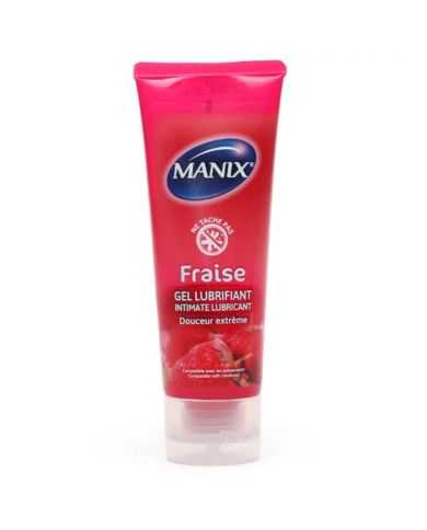 MANIX GEL LUBRIFIANT DOUCEUR EXTREME A LA FRAISE 80 ML