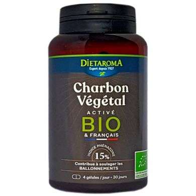 DIETAROMA charbon vegetal bio 120 gelules