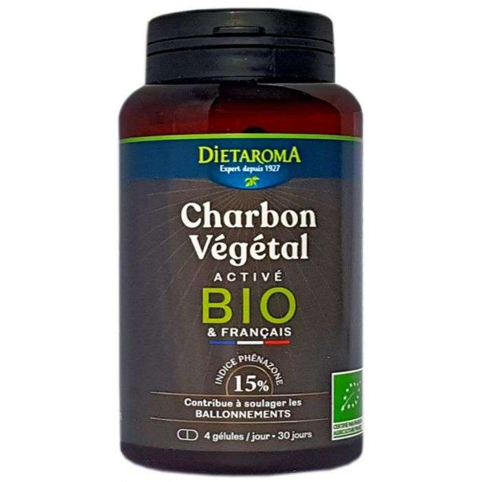 DIETAROMA charbon vegetal bio 120 gelules