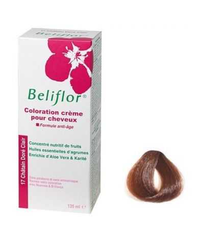 BELIFLOR COLORATION CHEVEUX 17 CHATAIN DORE CLAIRE 135 ML