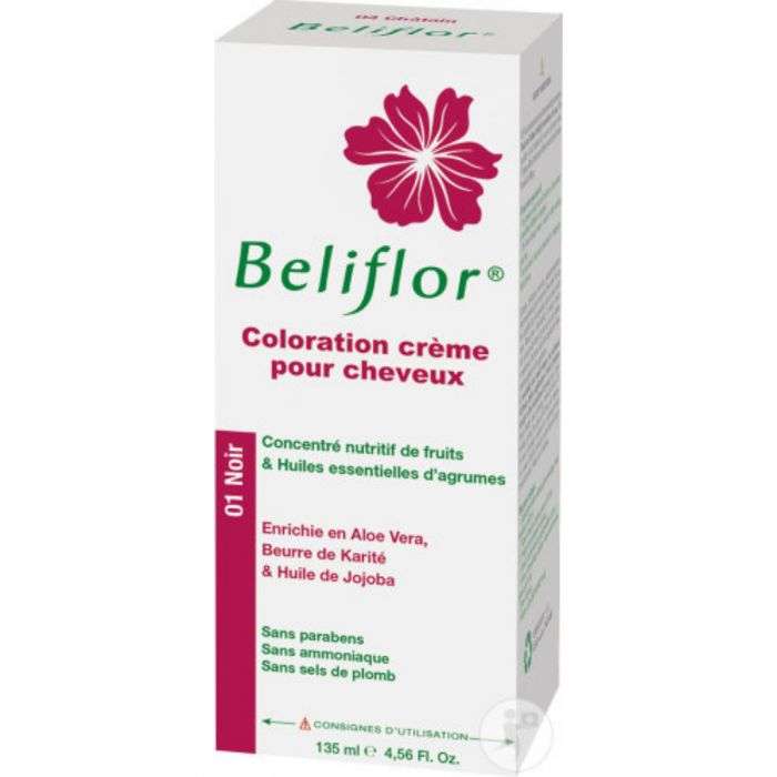 BELIFLOR coloration pour cheveux 01 noir 135ml