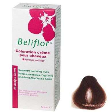 BELIFLOR coloration pour cheveux 28 acajou cuivre 135 ml