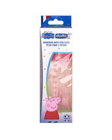 DODIE BIBERON ANTI COLIQUE TETINE RONDE 3 VITESSES 270 ML 0-6 MOIS