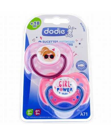 DODIE 2 SUCETTES ANATOMIQUE  A71 +18 MOIS