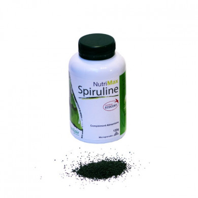 NUTRIMAX SPIRULINE 100% BIO 60 G MICROGRANULES TONUS ET VITALITÉ