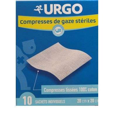  Urgo Compresses de Gaze Stériles 20cmx20cm
