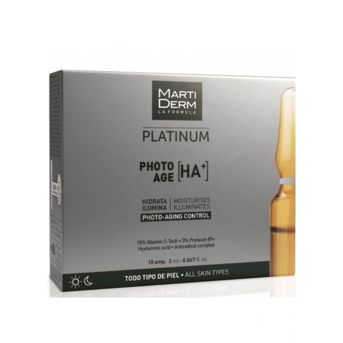 MARTIDERM PLATINUM PHOTO-AGE HYDRATANTS ANTIOXYDANTS HA+-10 AMPOULES X 2 ML