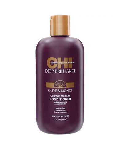 CHI DEEP BRILLANCE APRES SHAMPOOING HUILE D'OLIVE ET MONOI 355 M
