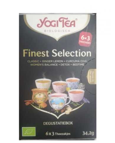 YOGI TEA FINEST SELECTION VALUE PACK 6 PAQUETS DE 17 SACHETS 