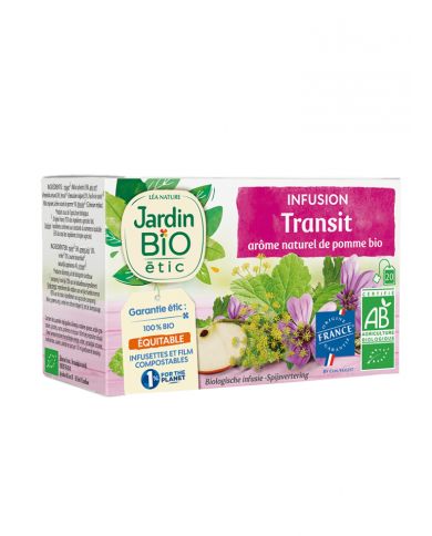 JARDIN BIO Infusion transit saveur pomme 