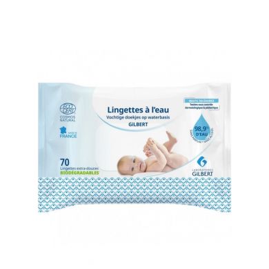 GILBERT Lingettes à l’eau Biodegradables 70 pcs