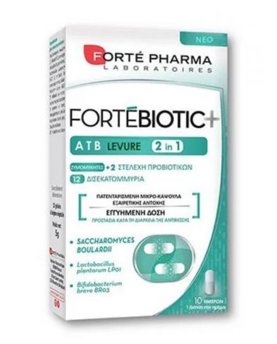 FORTE PHARMA FORTE BIOTIC+ ATB 2 EN 1 LEVURE 10 CAPSULES
