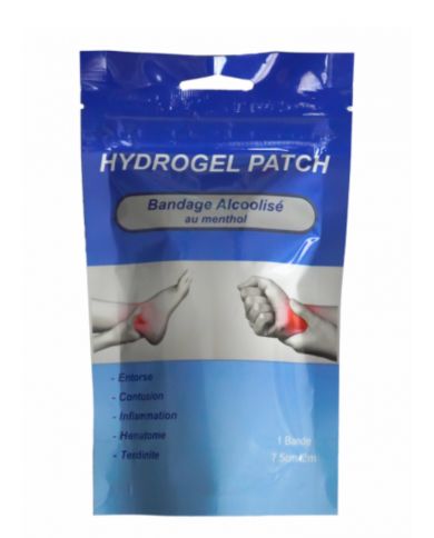 HYDROGEL ALCOHOLIC MENTHOL BANDAGE 7.5CM*2M