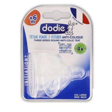 Dodie pacifier +initiation wide neck +6M 2pieces