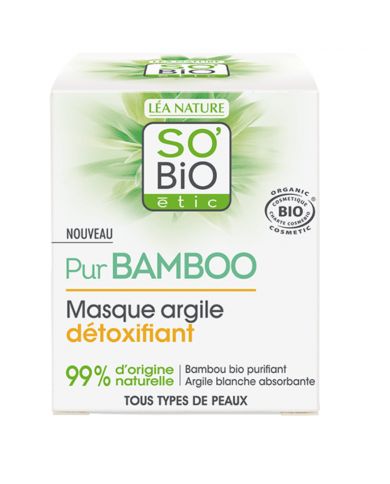 SO BIO PUR BAMBOO MASQUE ARGILE DETOXIFIANT